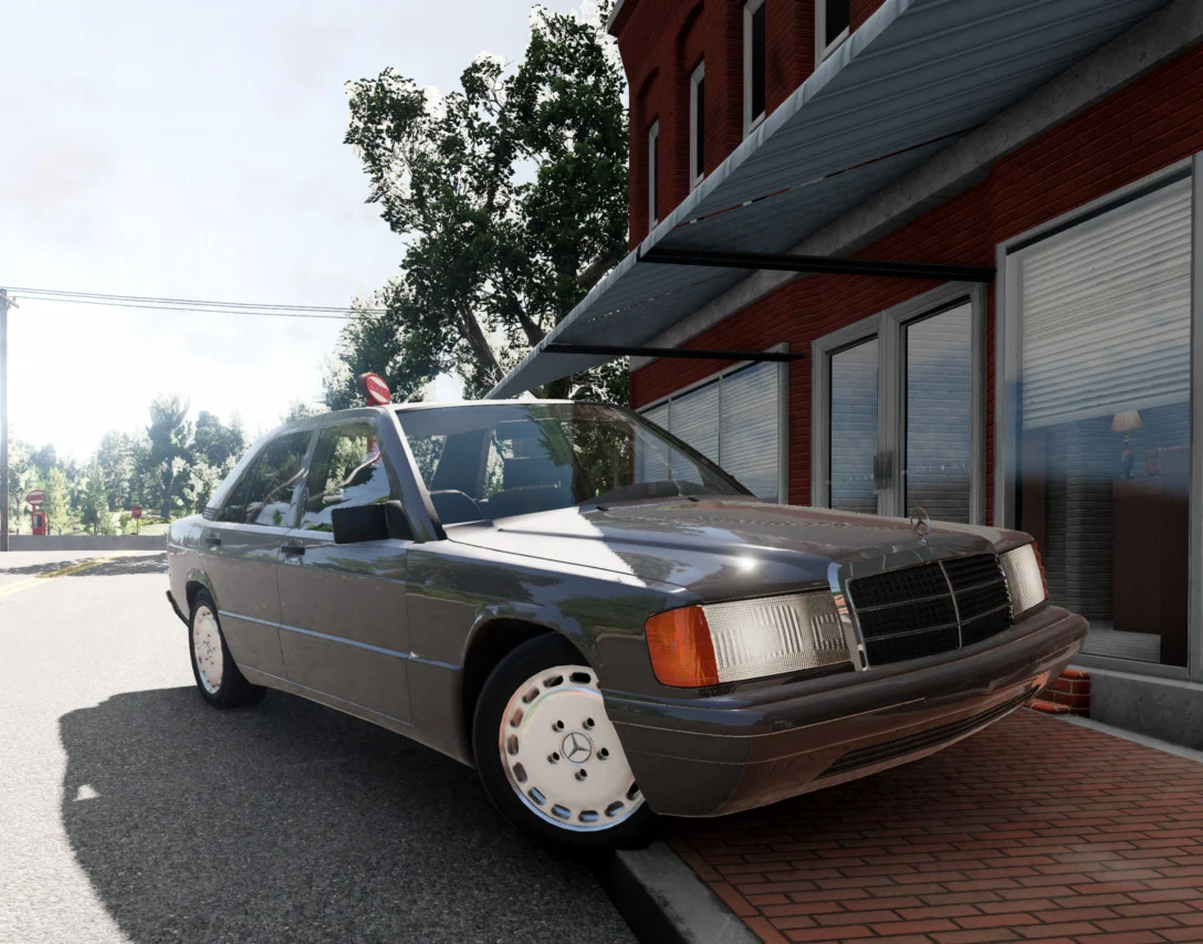 МОД Mercedes-Benz W201 190 (+Evolution) v2.0 (0.33.x) ДЛЯ BEAMNG.DRIVE