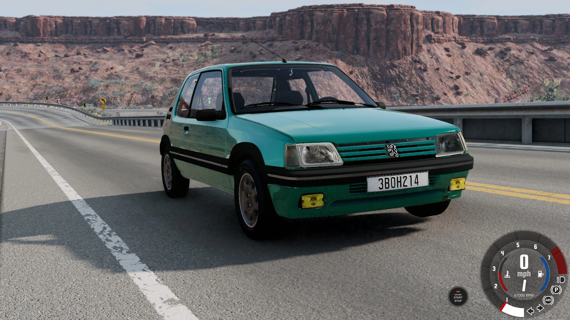 МОД 1988-1994 Peugeot 205 v1.0 Rework (0.33.x) ДЛЯ BEAMNG.DRIVE