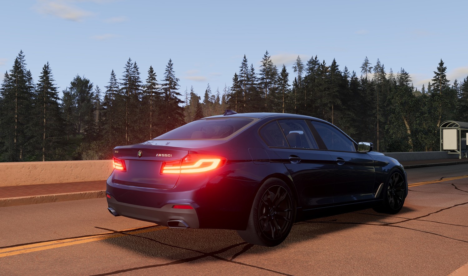 МОД BMW 5 Series G30 M550i v1.0 (0.33.x) ДЛЯ BEAMNG.DRIVE