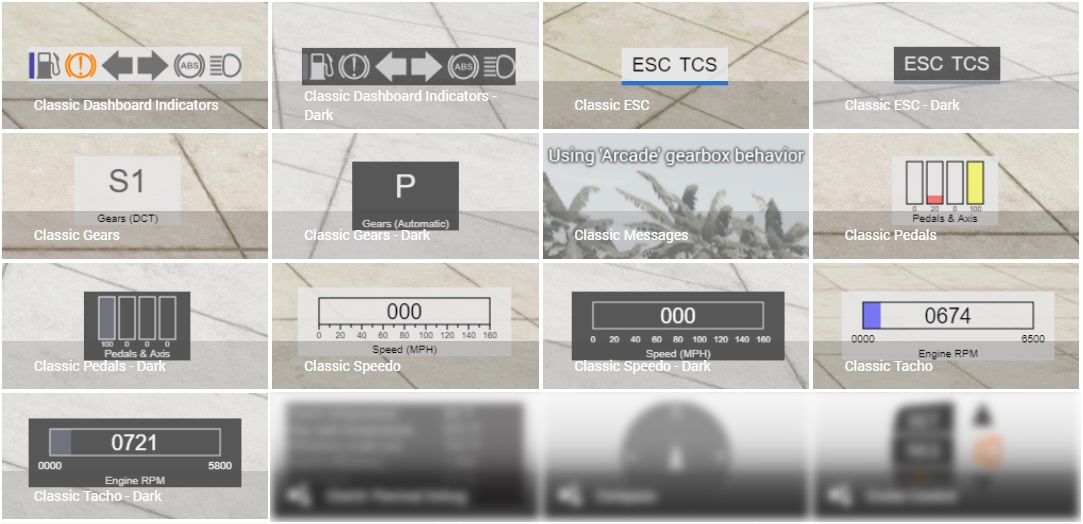 МОД Classic UI v1.8 (0.33.x) ДЛЯ BEAMNG.DRIVE