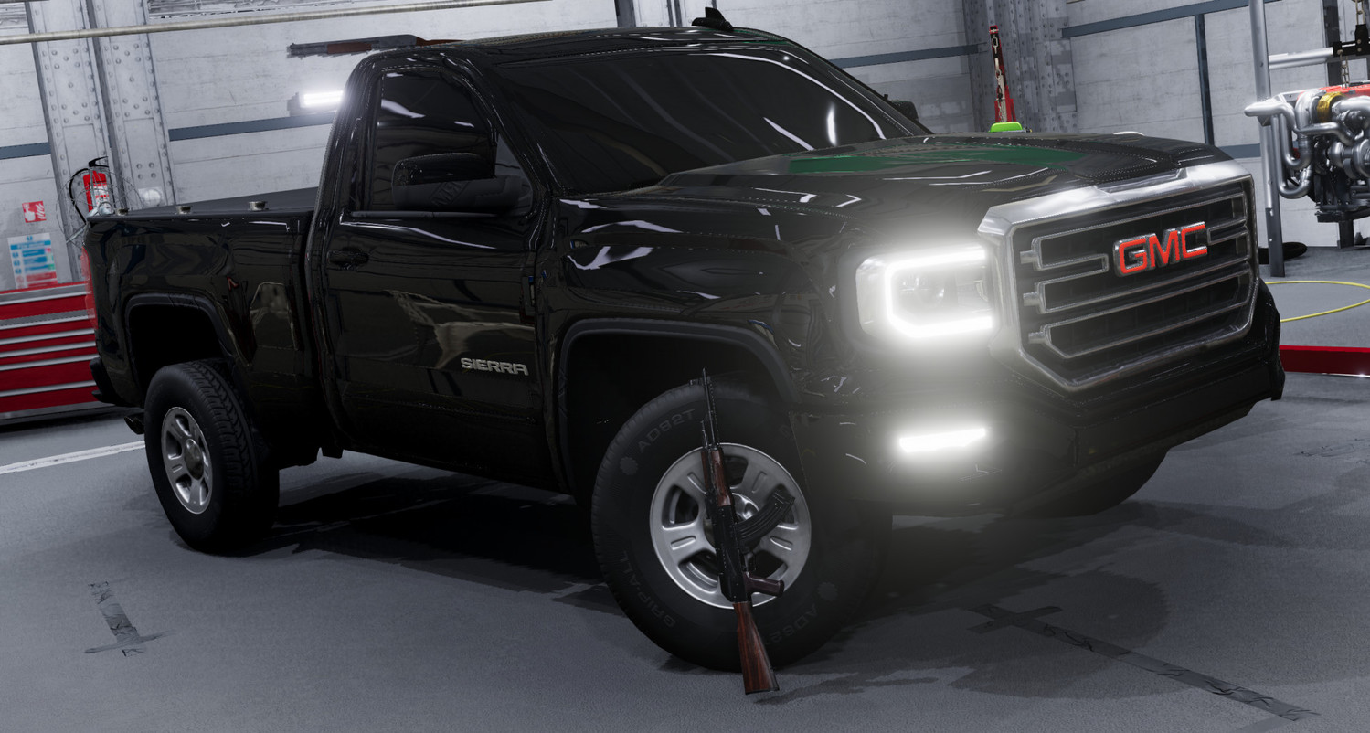 МОД GMC Sierra 2500 HD 2018 Beefy v1.0 (0.33.x) ДЛЯ BEAMNG.DRIVE