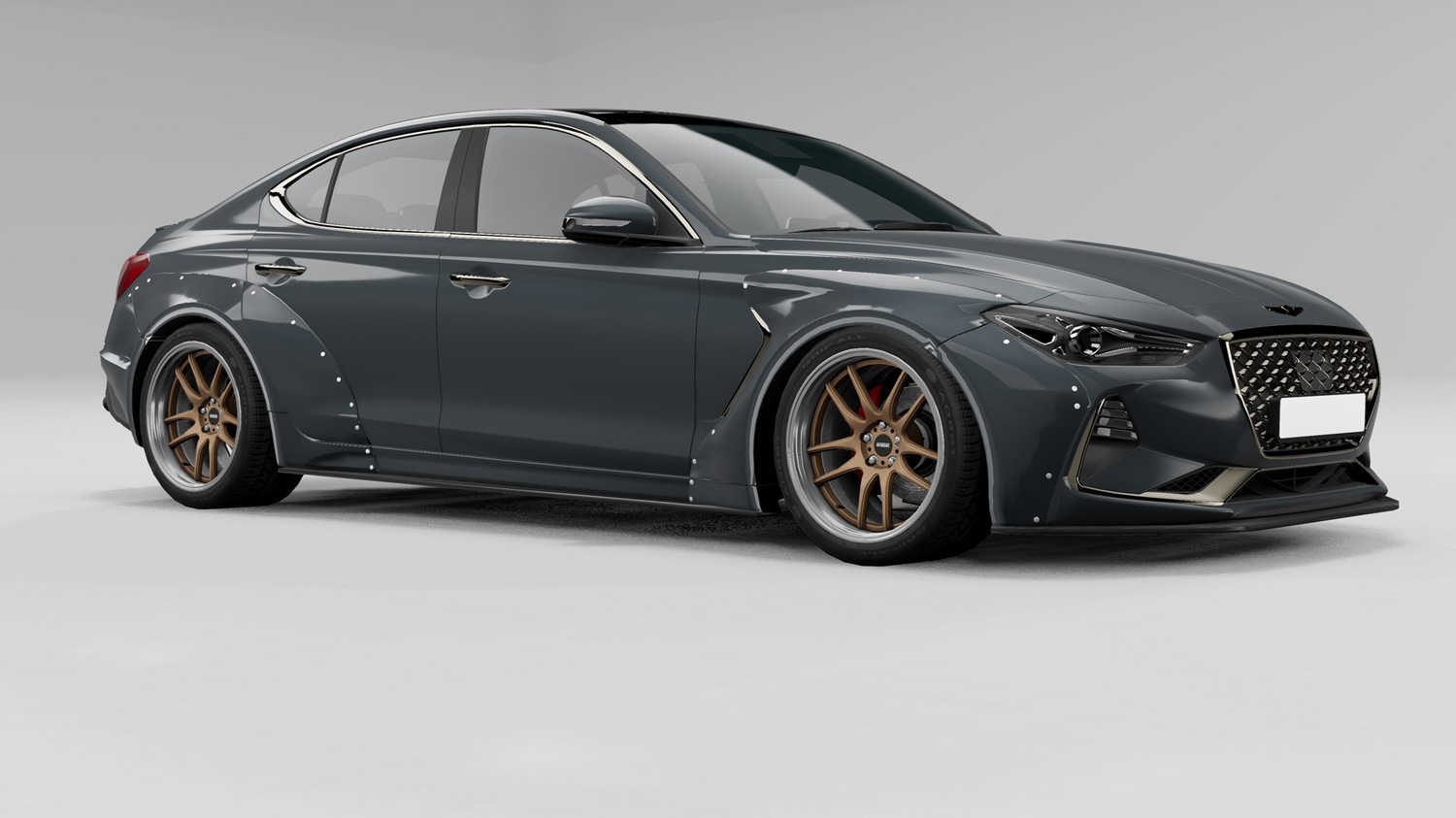 МОД Genesis G70 v1.2 (0.35.x) ДЛЯ BEAMNG.DRIVE