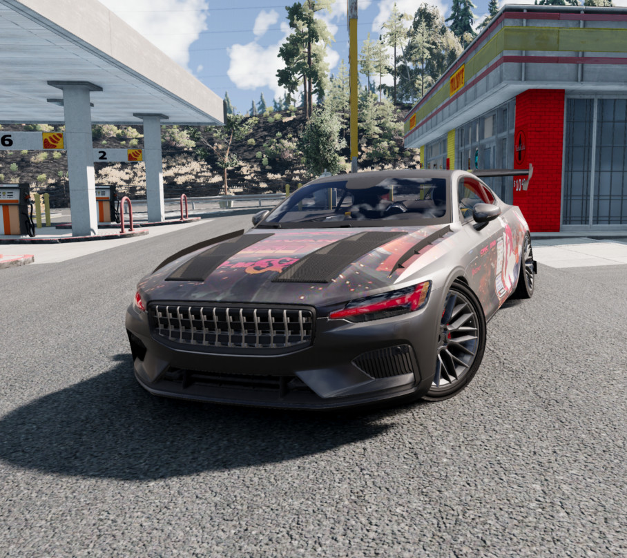 МОД Volvo Polestar 1 v2.5 (0.34.x) ДЛЯ BEAMNG.DRIVE
