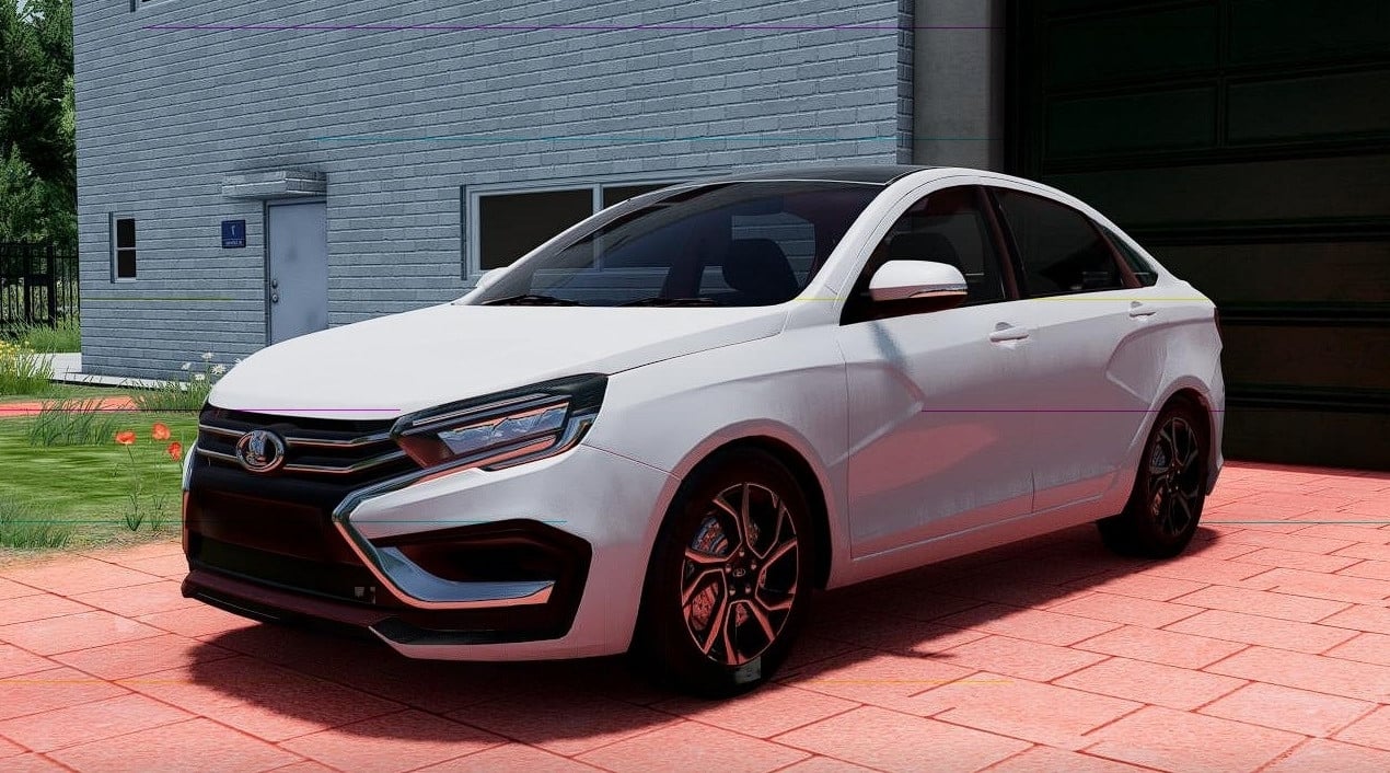 МОД Lada Vesta NG v1.0 (0.35.x) ДЛЯ BEAMNG.DRIVE