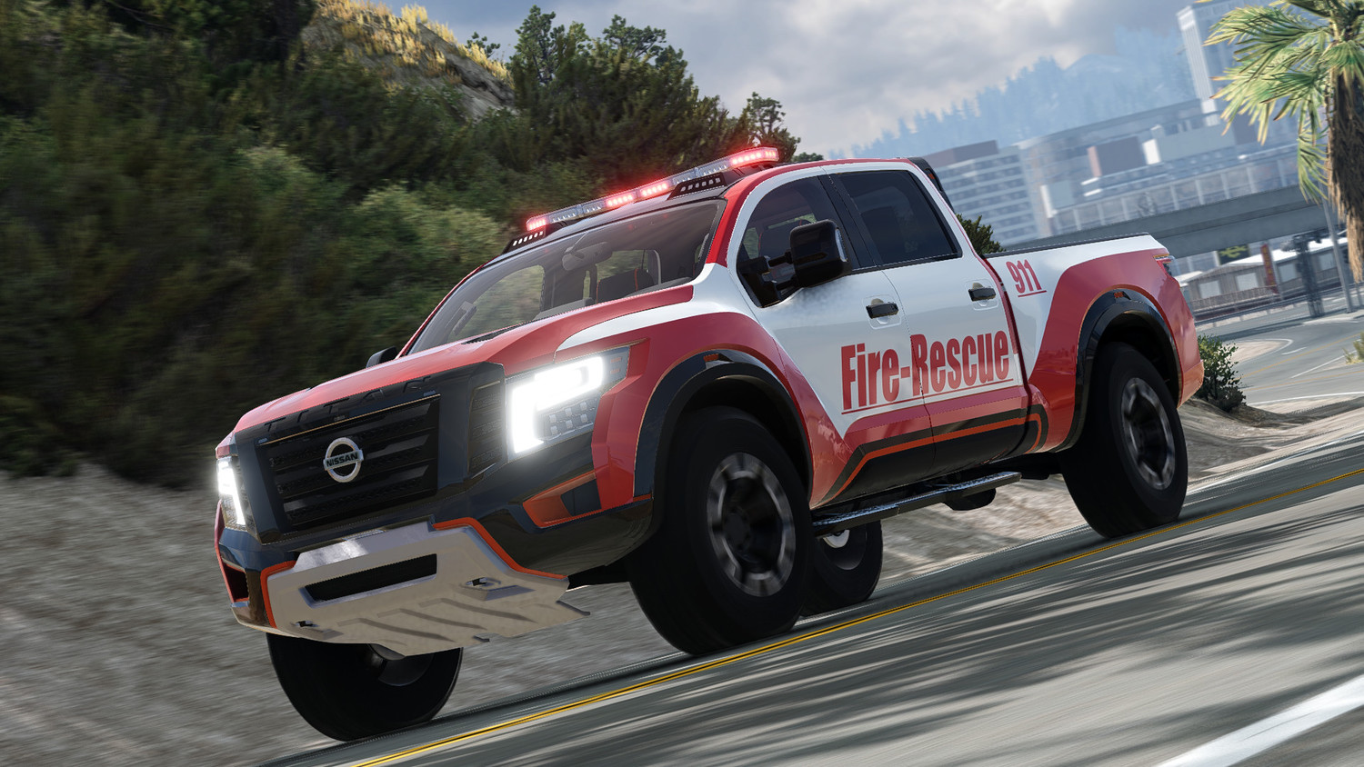 МОД Nissan Titan 2017 v1.0 (0.35.x) ДЛЯ BEAMNG.DRIVE