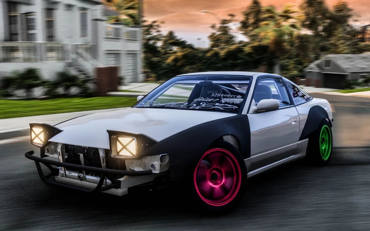МОД Nissan 180SX JDM v1.5 (0.35.x) ДЛЯ BEAMNG.DRIVE