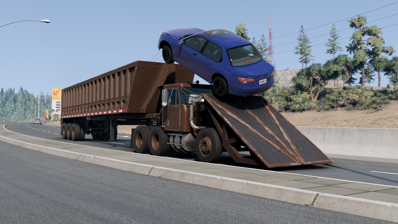 МОД T-Series 'The Collector' Ramp Truck v1.0 (0.35.x) ДЛЯ BEAMNG.DRIVE
