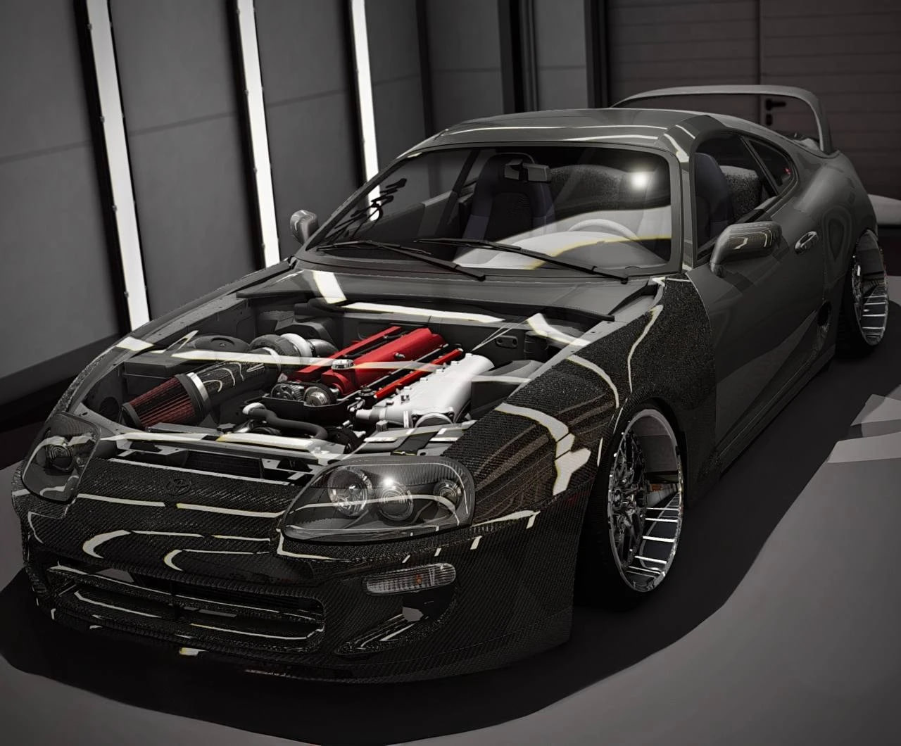 МОД Toyota Supra Sports Car (0.35.x) ДЛЯ BEAMNG.DRIVE