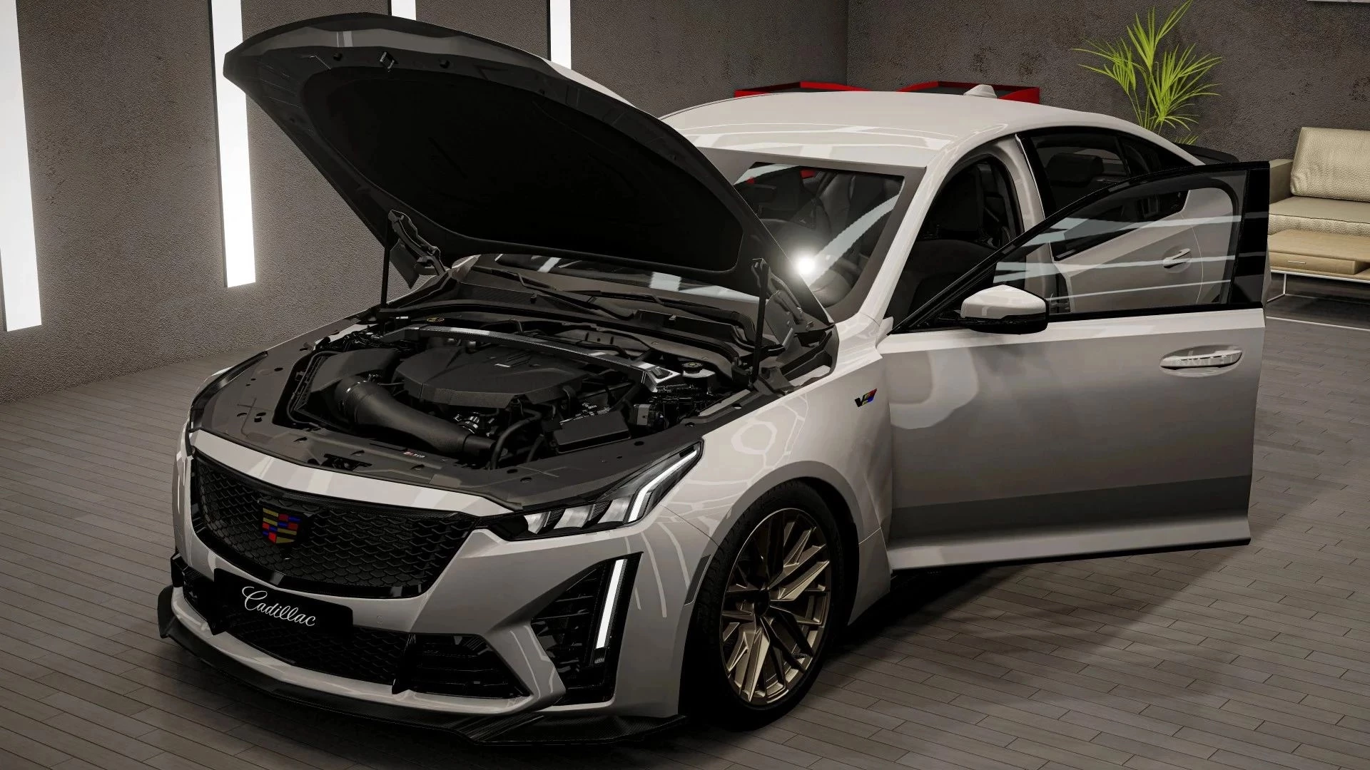 МОД Cadillac CT5 Black Wing TuningPower v1.0 (0.35.x) ДЛЯ BEAMNG.DRIVE