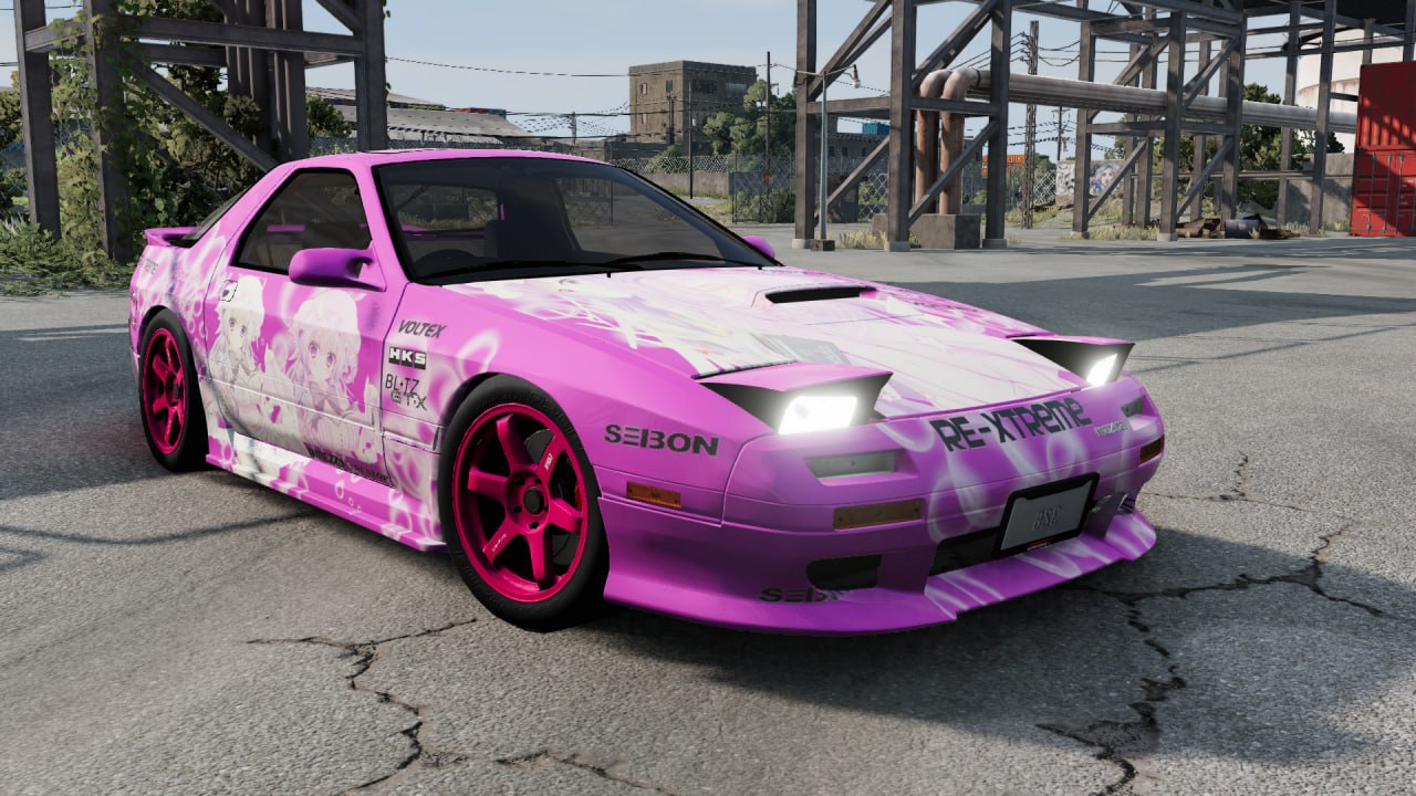 МОД Mazda RX-7 SAVANNA (FC) v1.0 (0.35.x) ДЛЯ BEAMNG.DRIVE