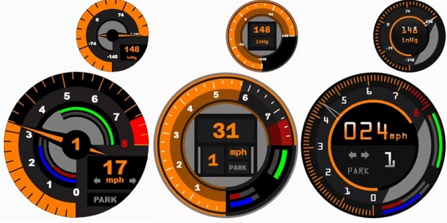 МОД Custom Tachometers and Boost Gauges v3.1.0 (0.35.x) ДЛЯ BEAMNG.DRIVE