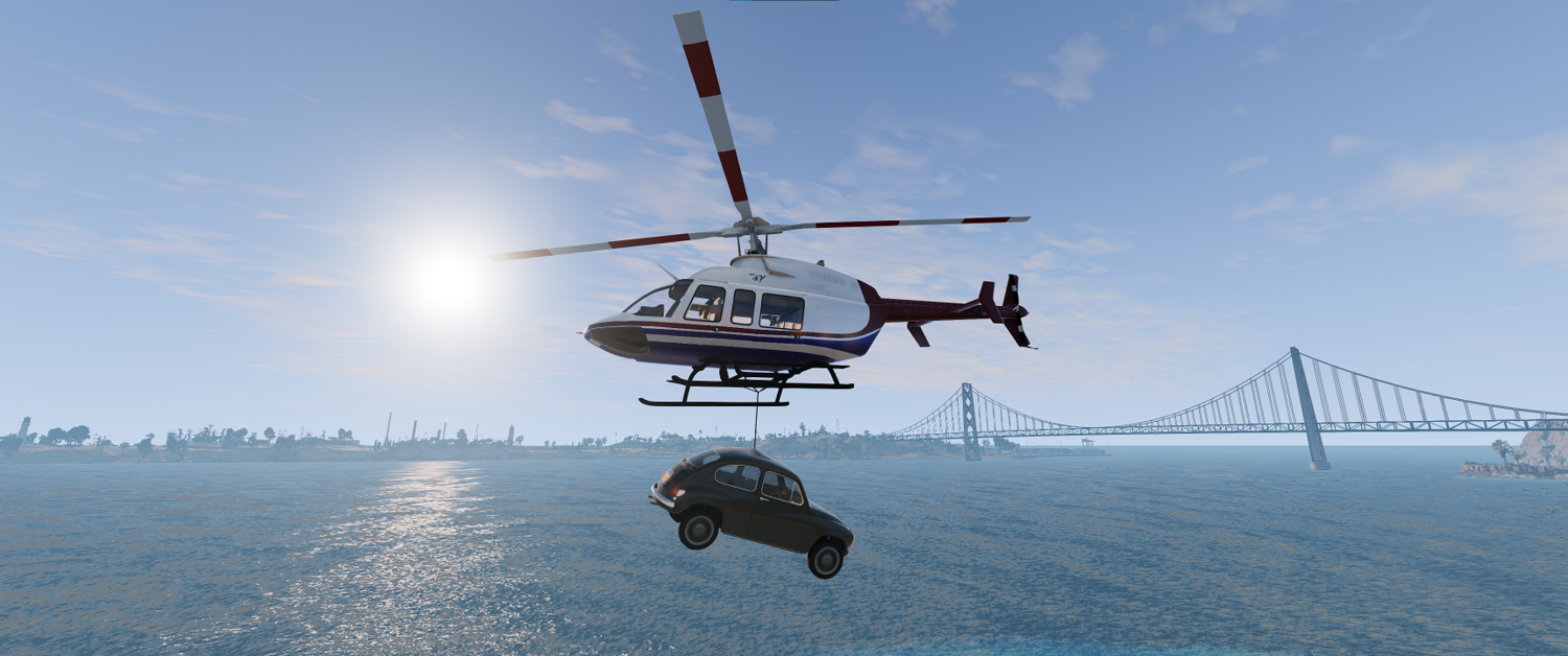 МОД Bell 407 Helicopter v1.0 Revamped (0.35.x) ДЛЯ BEAMNG.DRIVE