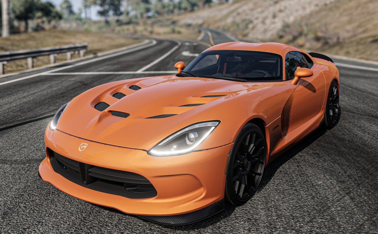 МОД Dodge Viper V v1.1 (0.35.x) ДЛЯ BEAMNG.DRIVE