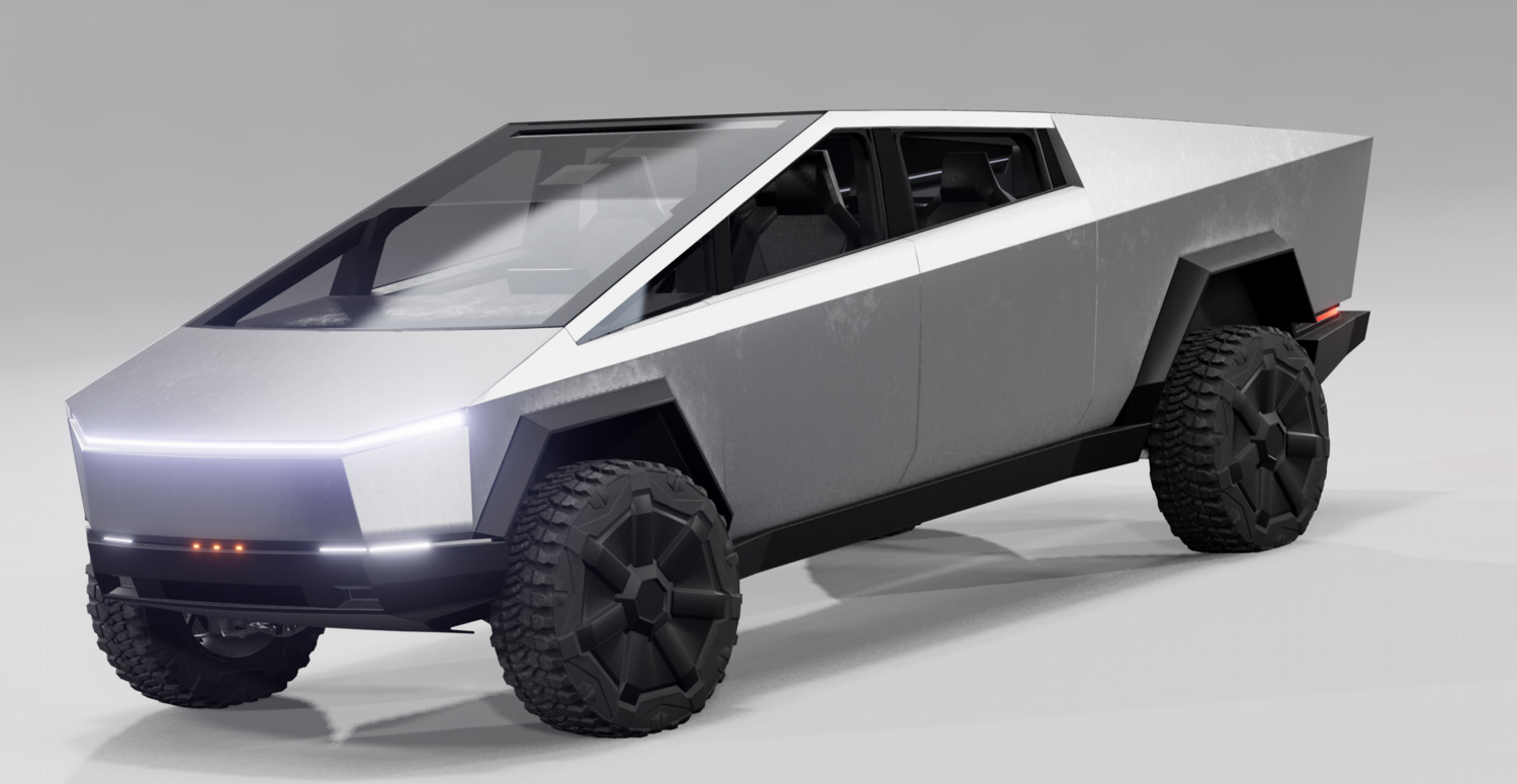 МОД Tesla CyberTruck 2024 (0.35.x) ДЛЯ BEAMNG.DRIVE