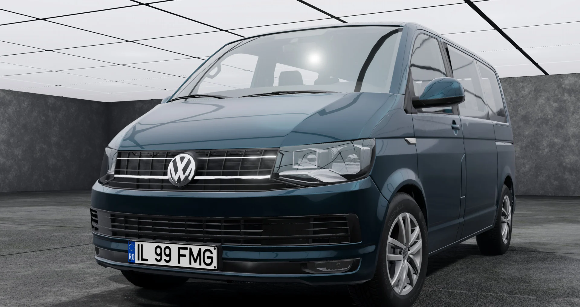МОД Volkswagen Transporter T6 v6.66 (0.35.x) ДЛЯ BEAMNG.DRIVE
