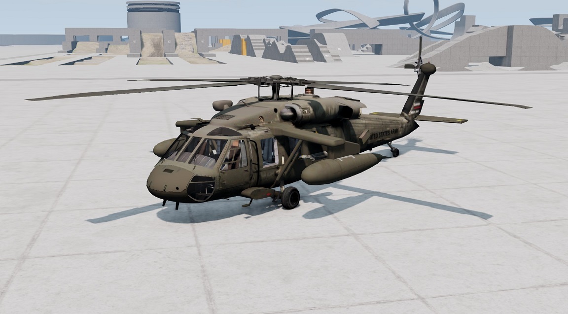МОД UH60 Black Hawk v1.0 Fixed and Improved (0.35.x) ДЛЯ BEAMNG.DRIVE