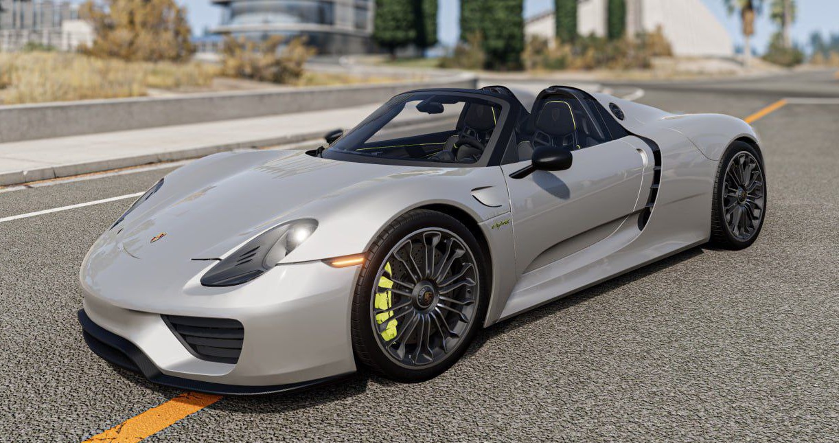 МОД Porsche 918 Обновлённая (0.35.x) ДЛЯ BEAMNG.DRIVE