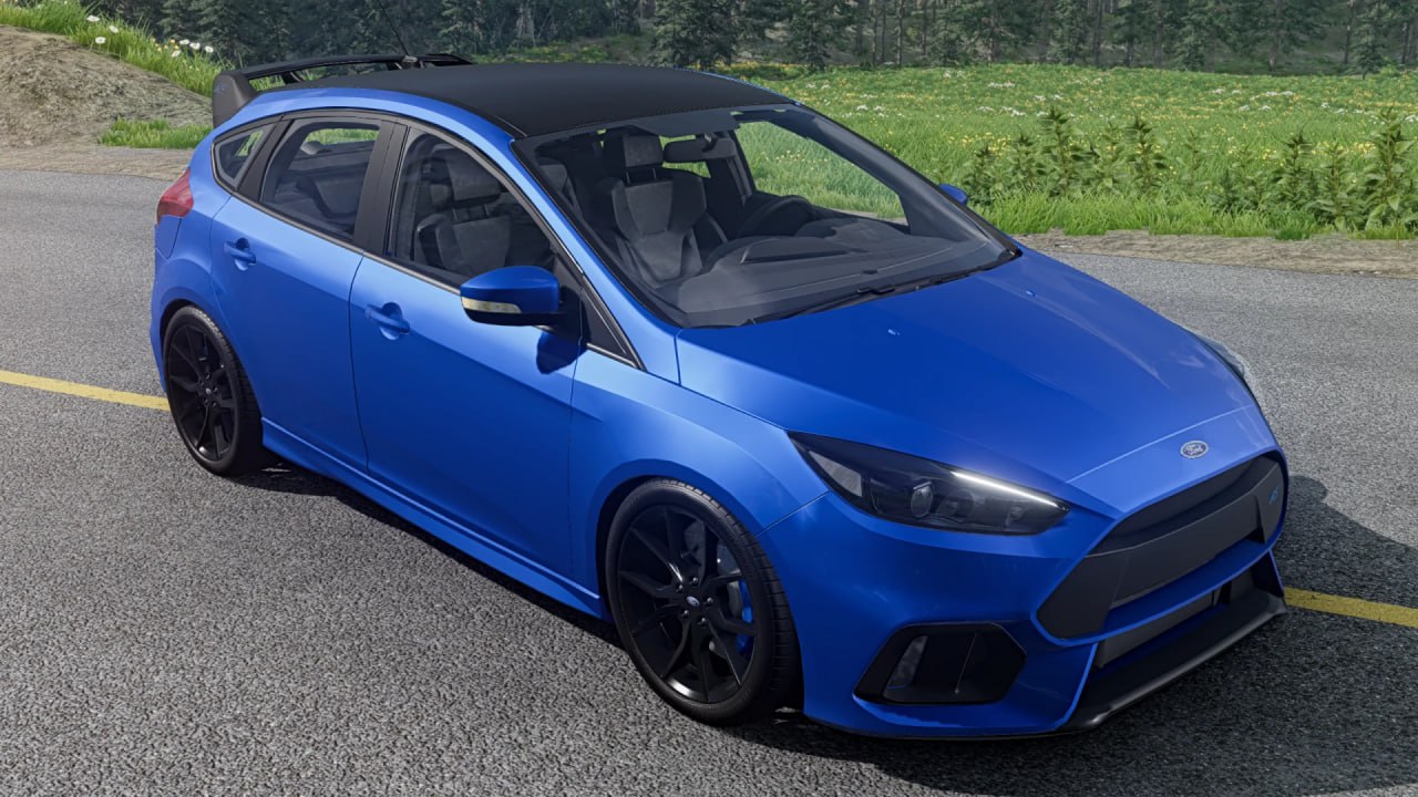 МОД Ford Focus RS LE v1.0 (0.35.x) ДЛЯ BEAMNG.DRIVE