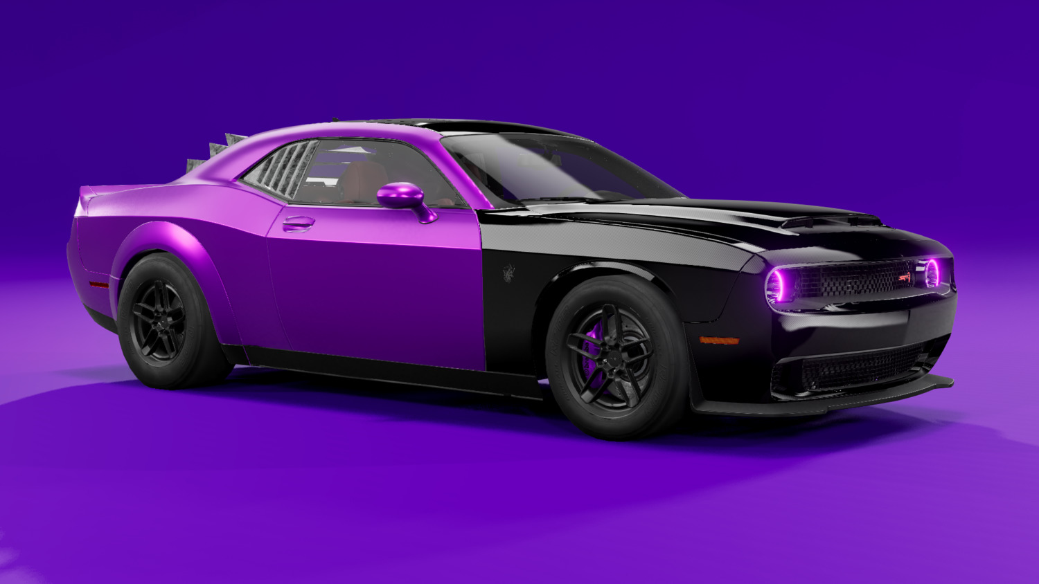 Мод Dodge Challenger (Confused Custom) V1.1 (0.35.x) ДЛЯ BEAMNG.DRIVE