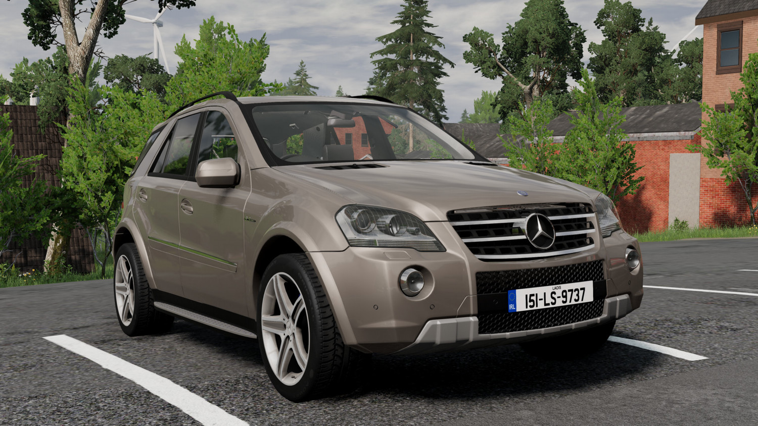 Мод Mercedes-Benz ML-Class 2008-2011 v1.1 (0.35.x) ДЛЯ BEAMNG.DRIVE