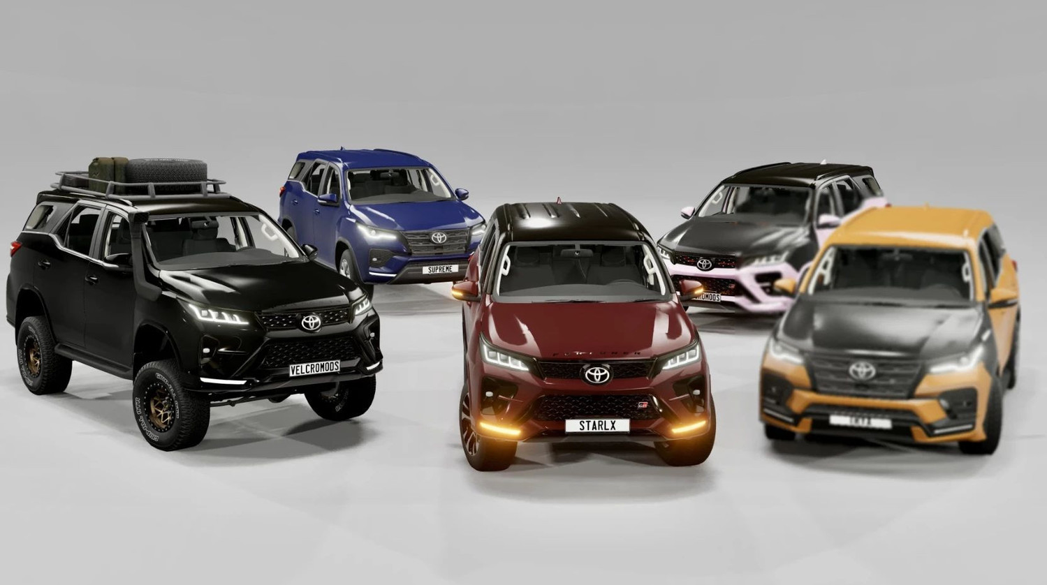 Мод Toyota Fortuner 2015-2024 v1.0 (0.35.x) ДЛЯ BEAMNG.DRIVE