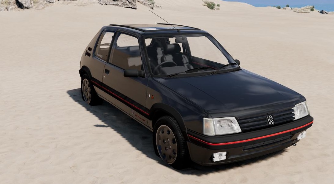 МОД Peugeot 205 JP v4.1 (0.35.x) ДЛЯ BEAMNG.DRIVE