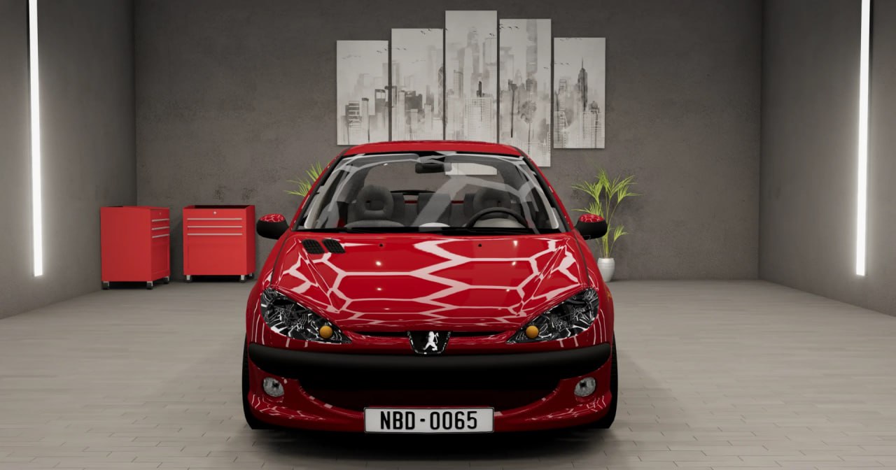 Мод Peugeot 206 Coupe v1.1 (0.35.x) ДЛЯ BEAMNG.DRIVE