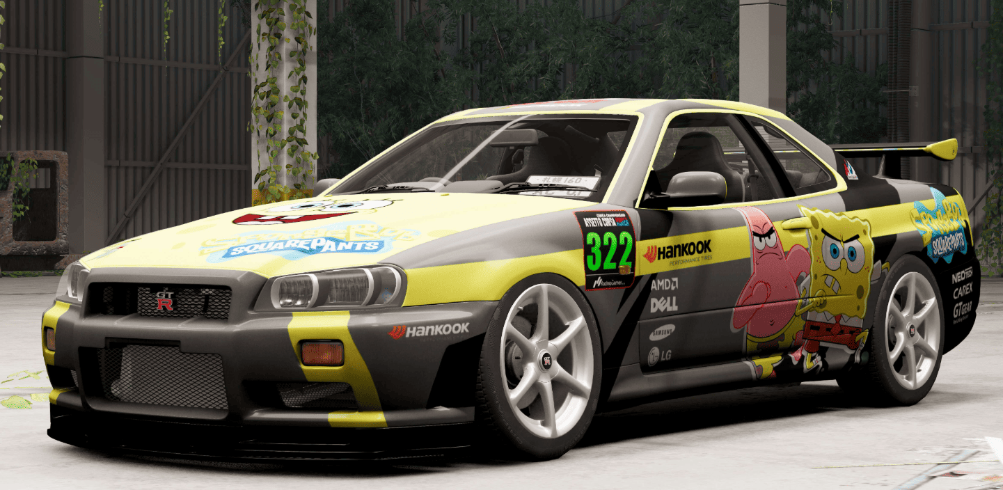 Мод Nissan Skyline GT-R R34 v3.7 (0.35.x) ДЛЯ BEAMNG.DRIVE