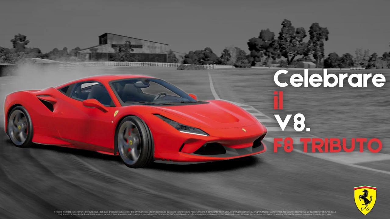 Мод Ferrari F8 Rework v1.0 Release (0.35.x) ДЛЯ BEAMNG.DRIVE