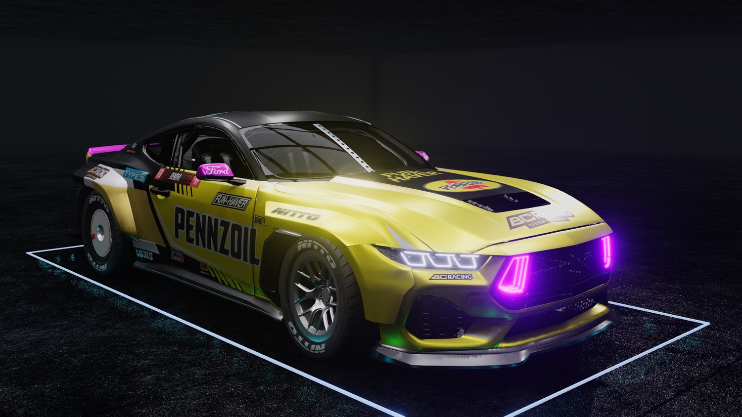Мод Ford Mustang S550-650 (2024) v1.2 (0.35.x) ДЛЯ BEAMNG.DRIVE