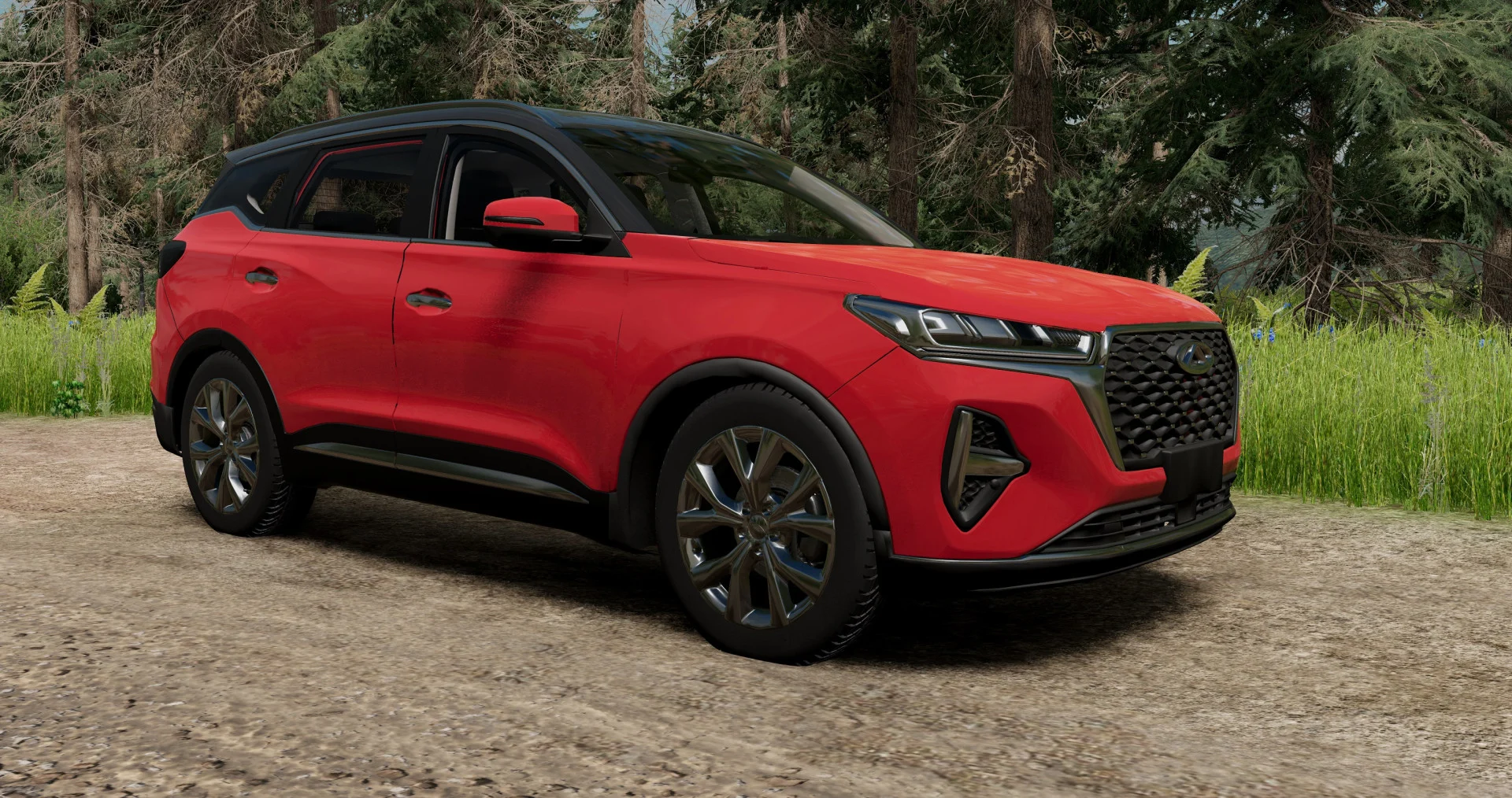 Мод Chery Tiggo 7 v1.1 (0.36.x) ДЛЯ BEAMNG.DRIVE