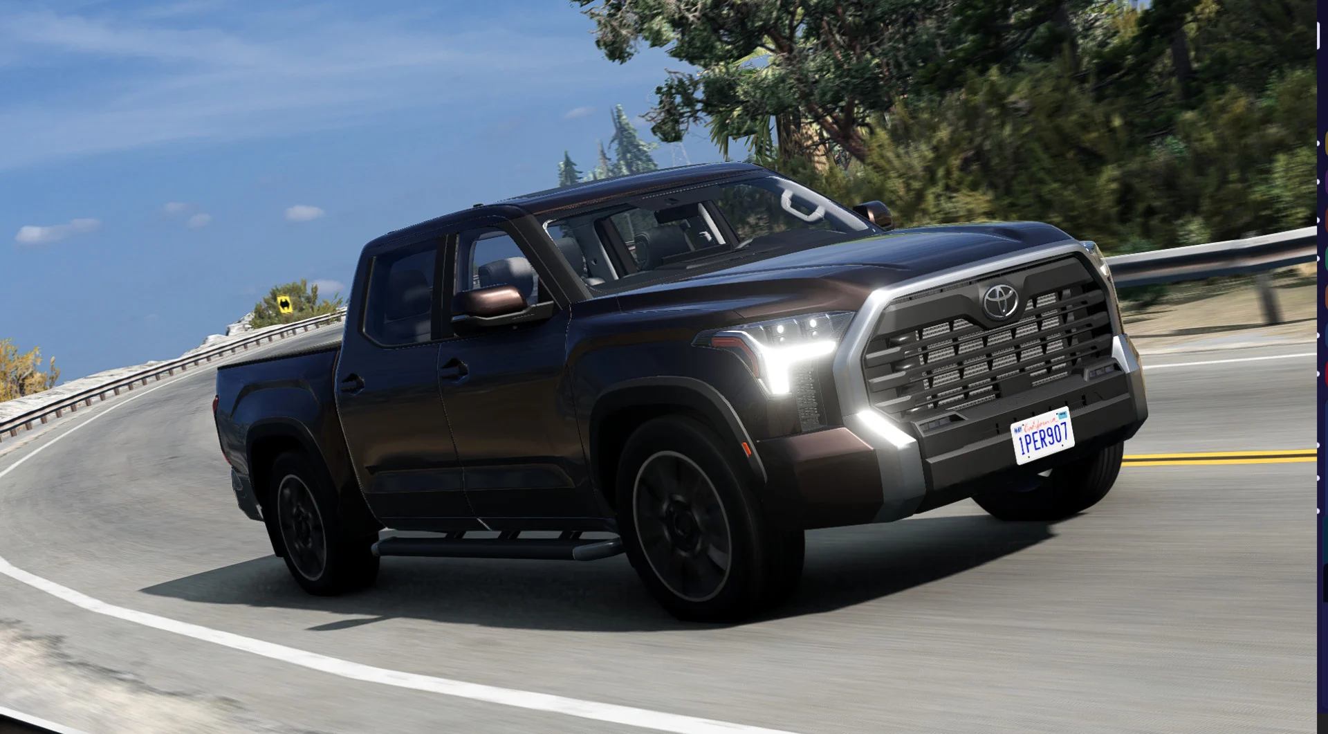 Мод Toyota Tundra 2023 v1.0 (0.36.x) ДЛЯ BEAMNG.DRIVE