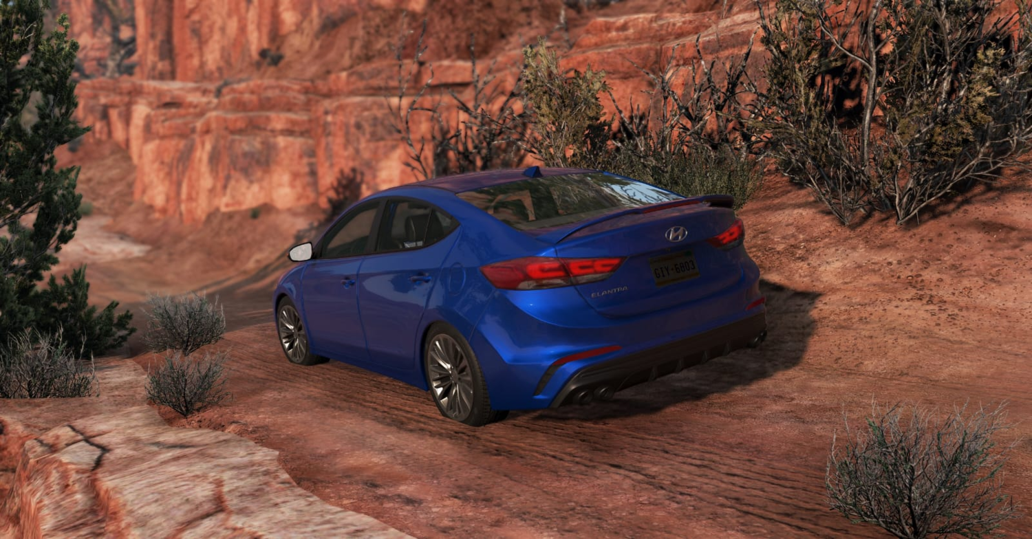 Мод Hyundai Elantra v1.2 (0.36.x) ДЛЯ BEAMNG.DRIVE