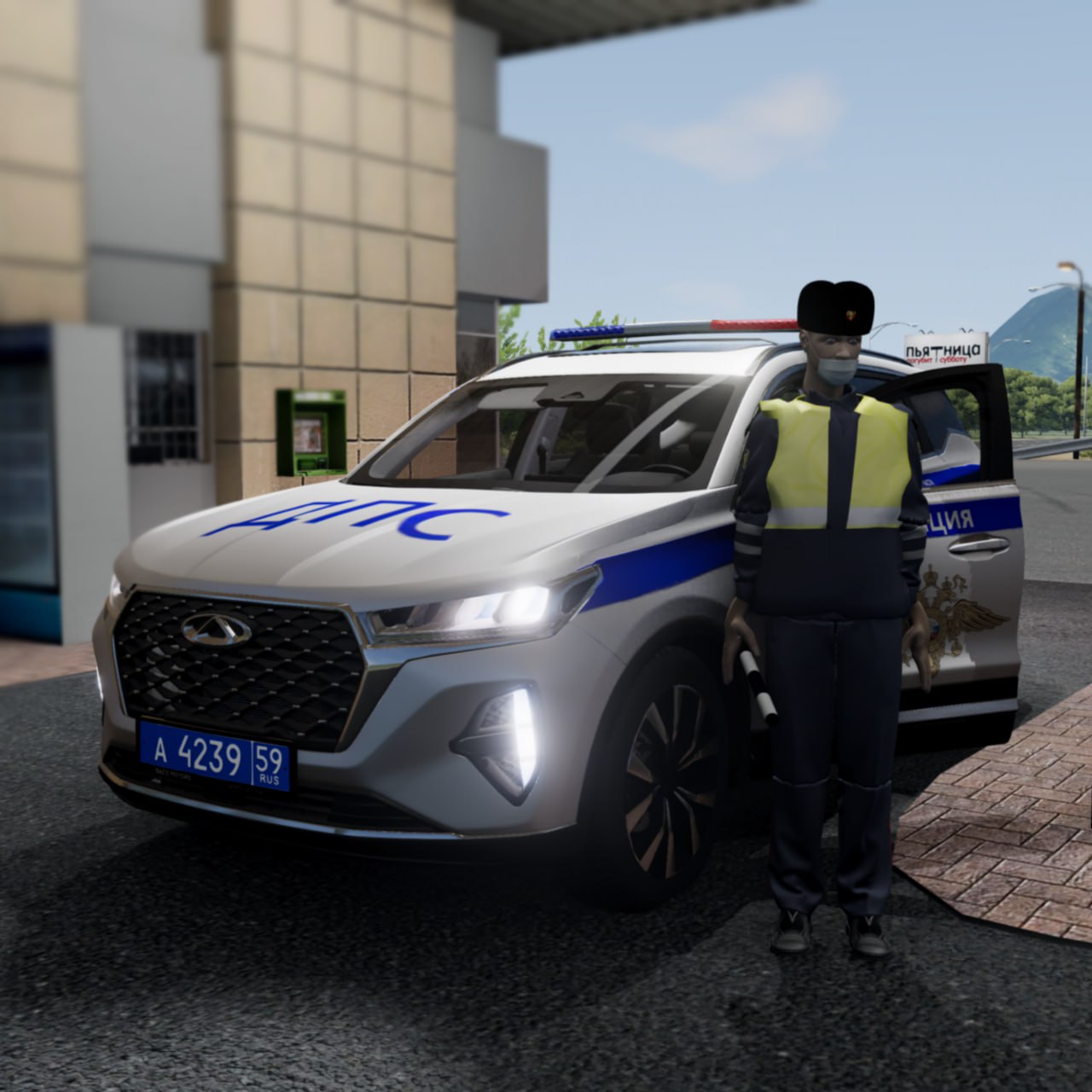 МОД Инспектор ДПС v1.0 (0.36.x) ДЛЯ BEAMNG.DRIVE