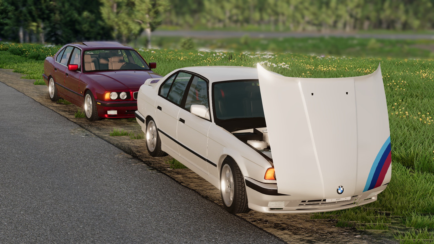 Мод BMW E34 v3.1 Content update (0.36.x) ДЛЯ BEAMNG.DRIVE