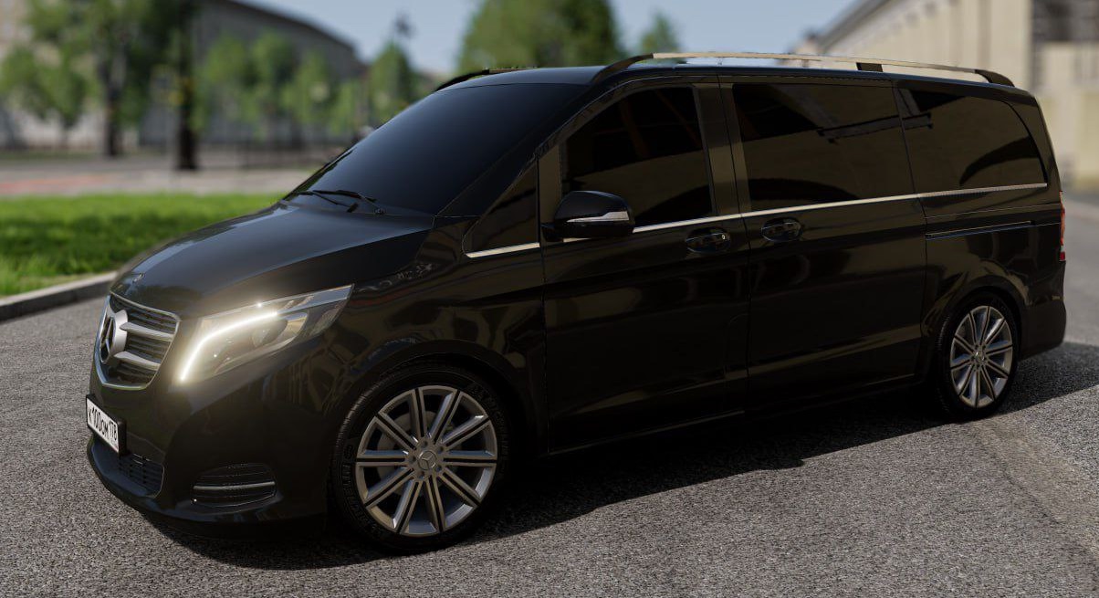 Мод Mercedes-Benz V-Class/Vito v1.1 (0.36.x) ДЛЯ BEAMNG.DRIVE