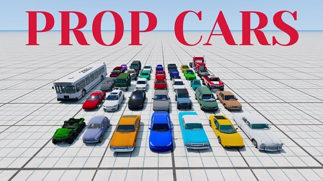 МОД Prop Cars v1.0 (0.36.x) ДЛЯ BEAMNG.DRIVE