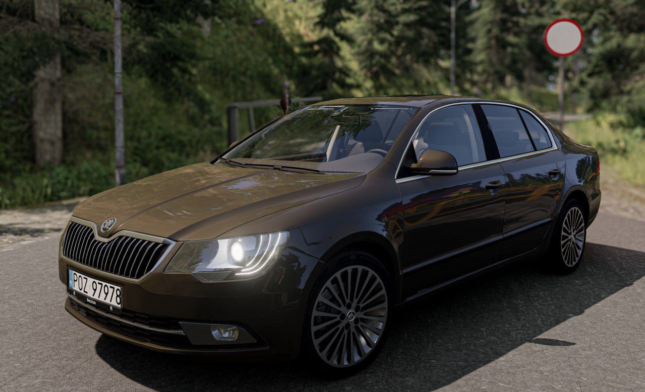 Мод Skoda Superb (3T) 2008-2015 v1.3 (0.36.x) ДЛЯ BEAMNG.DRIVE