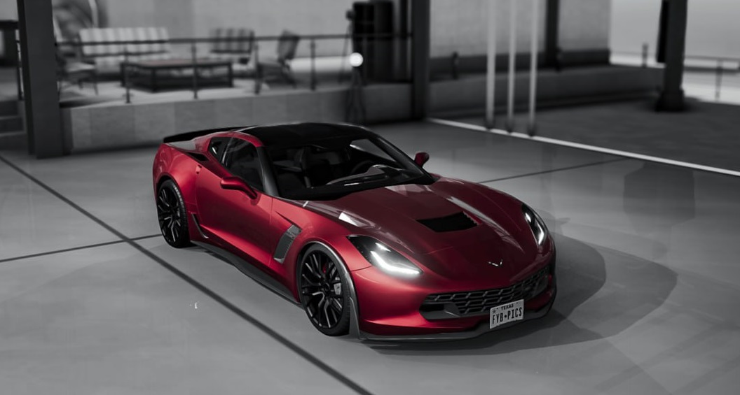 Мод Chevrolet Corvette C7 v1.2 (0.36.x) для BeamNG.drive