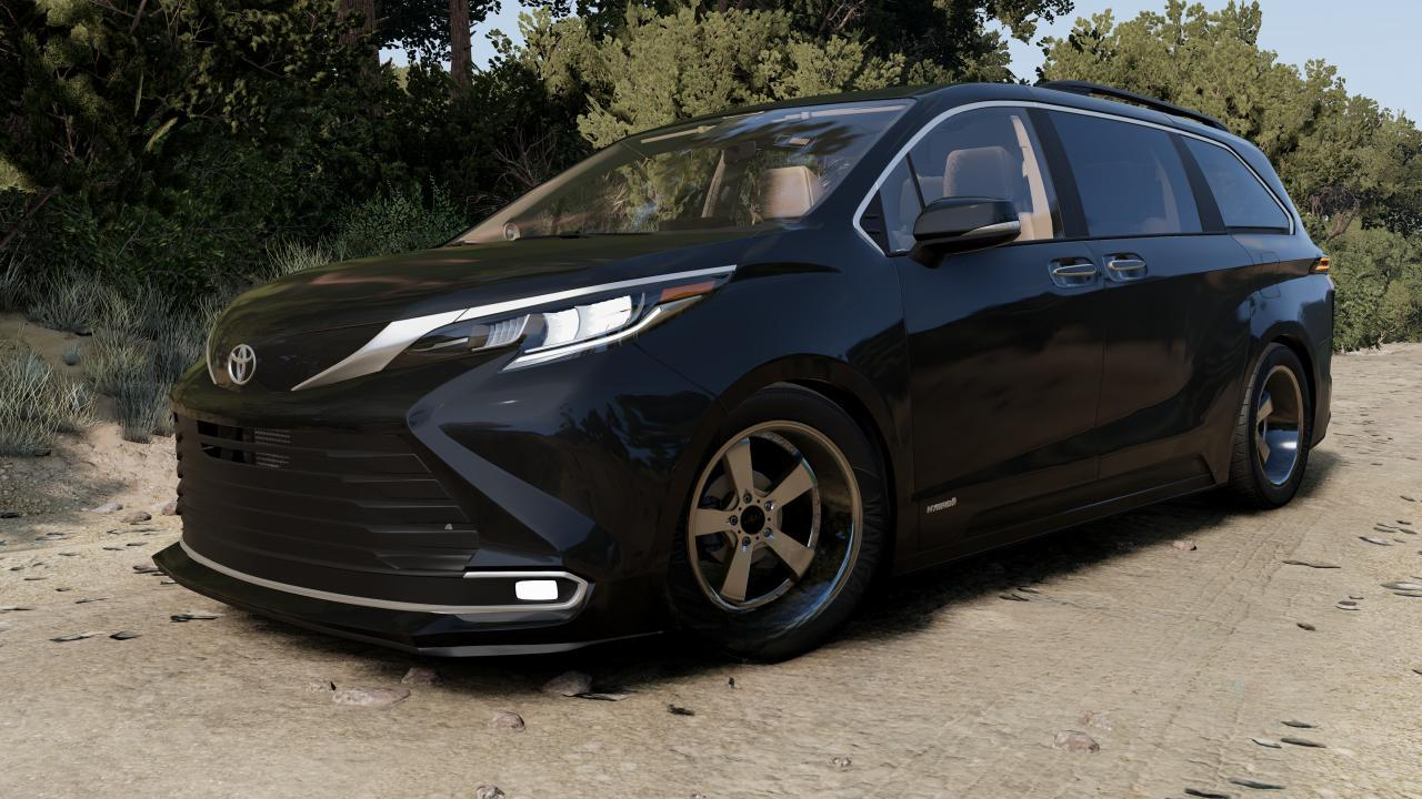 МОД Toyota Sienna (2021-2025) v1.0 (0.36.x) ДЛЯ BEAMNG.DRIVE