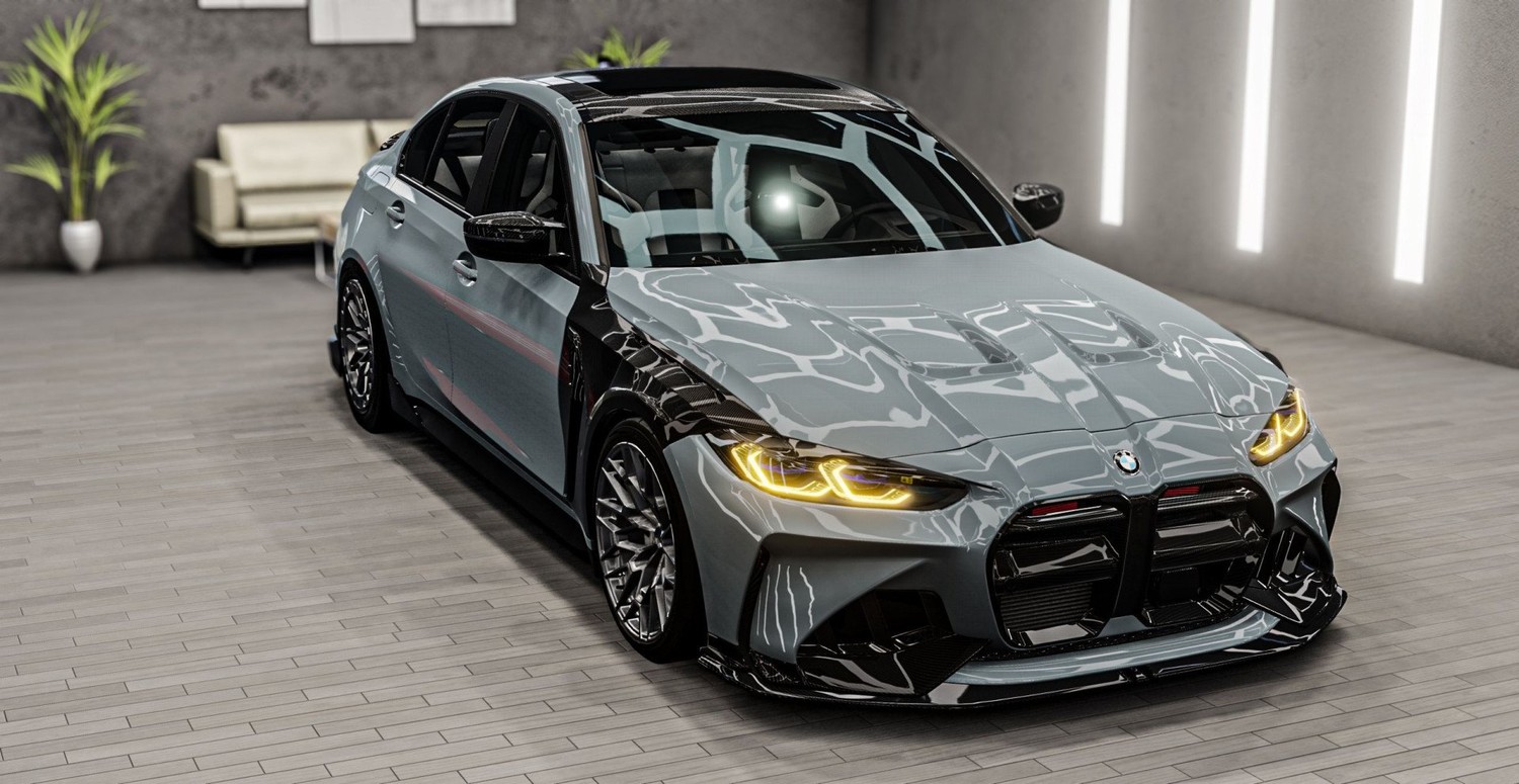 МОД BMW M3 (G80) v1.1 (0.36.x) ДЛЯ BEAMNG.DRIVE