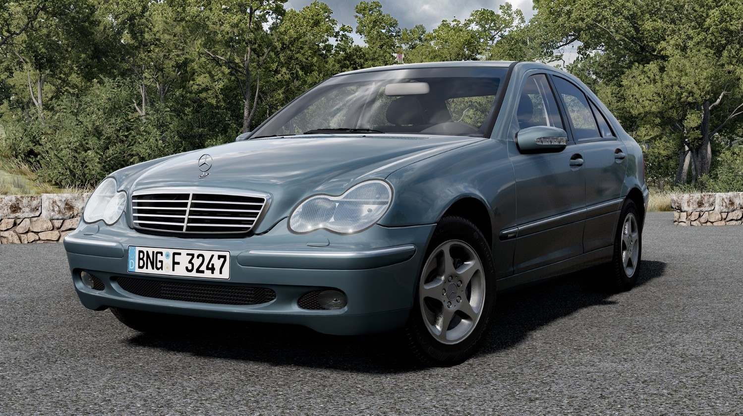 МОД Mercedes-Benz C-Class W203 v6.0 (0.36.x) ДЛЯ BEAMNG.DRIVE