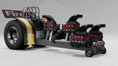 МОД Modified Tractor Puller Big Pack v3.0 (0.36.x) ДЛЯ BEAMNG.DRIVE