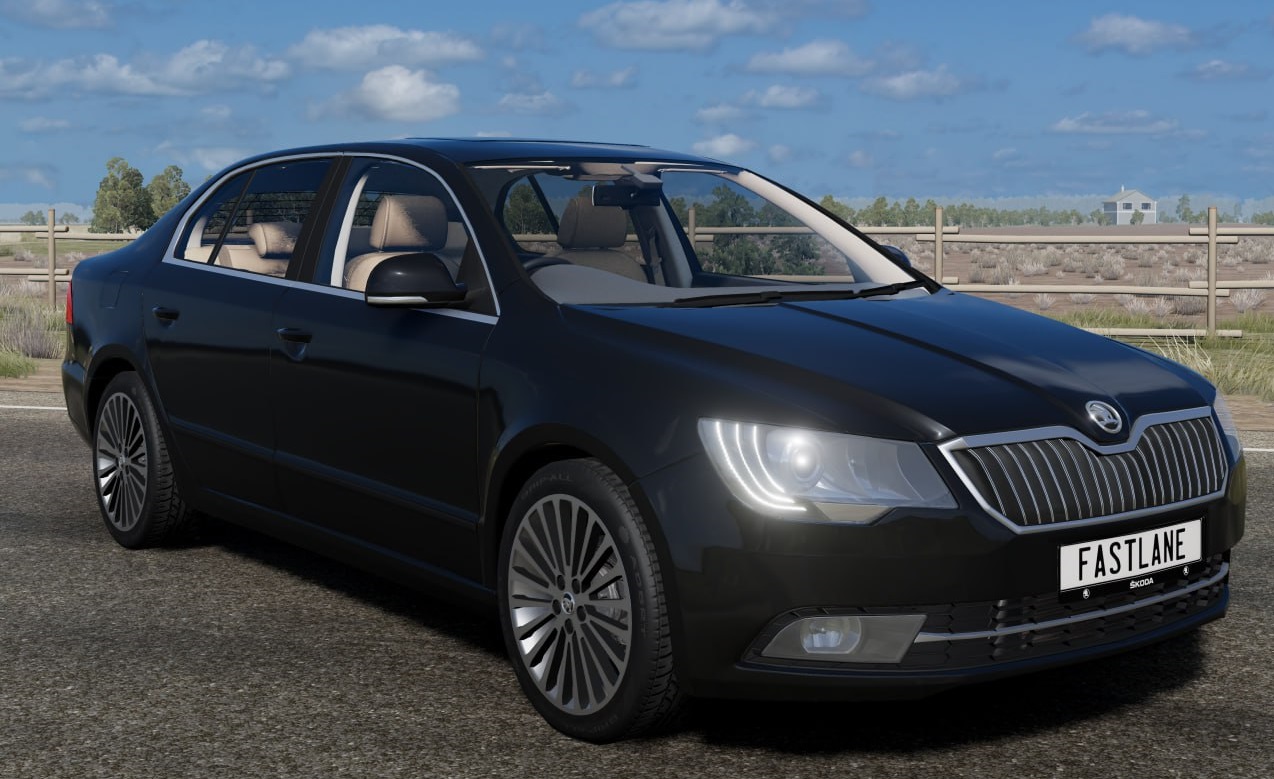 МОД Skoda Superb (3T) 2008-2015 v1.4 (0.36.x) ДЛЯ BEAMNG.DRIVE