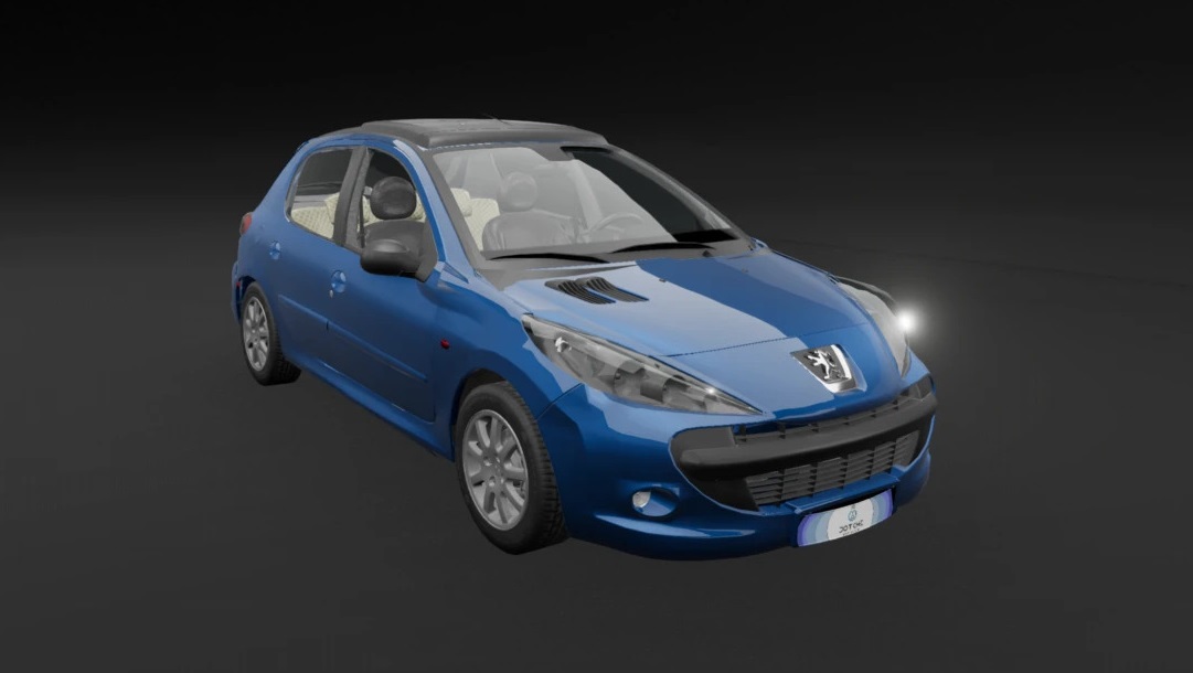 МОД Peugeot 206 v0.36 (0.36.x) ДЛЯ BEAMNG.DRIVE