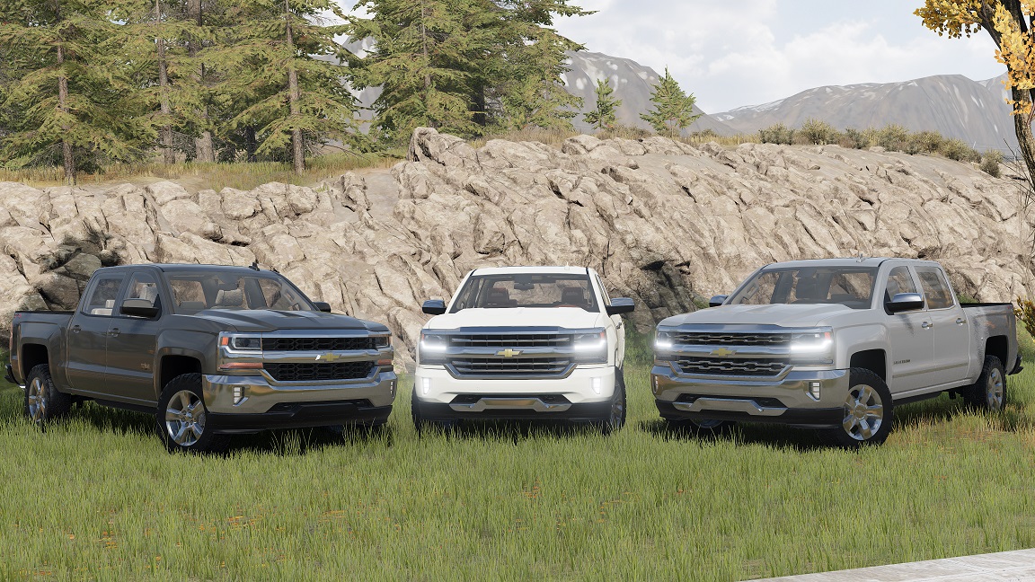 Мод Chevrolet Silverado 2016-18 v1.0 (0.36.x) ДЛЯ BEAMNG.DRIVE