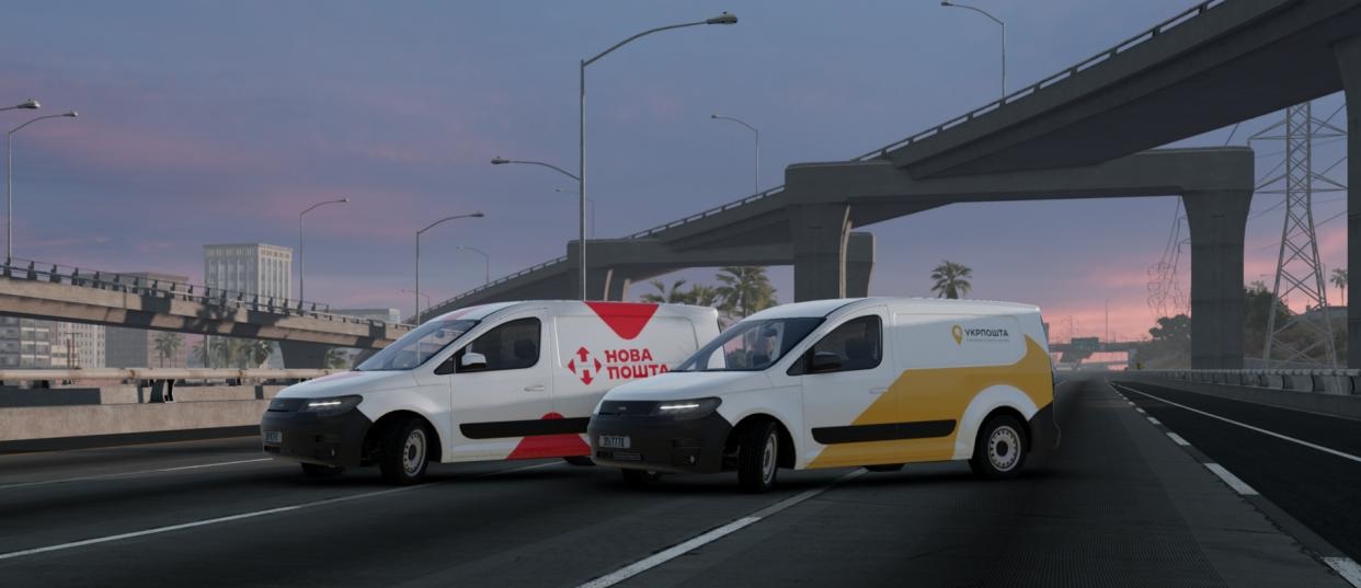 МОД Скины «Нова пошта» и «Укрпошта» на Gavril Scout v1.0 (0.36.x) ДЛЯ BEAMNG.DRIVE