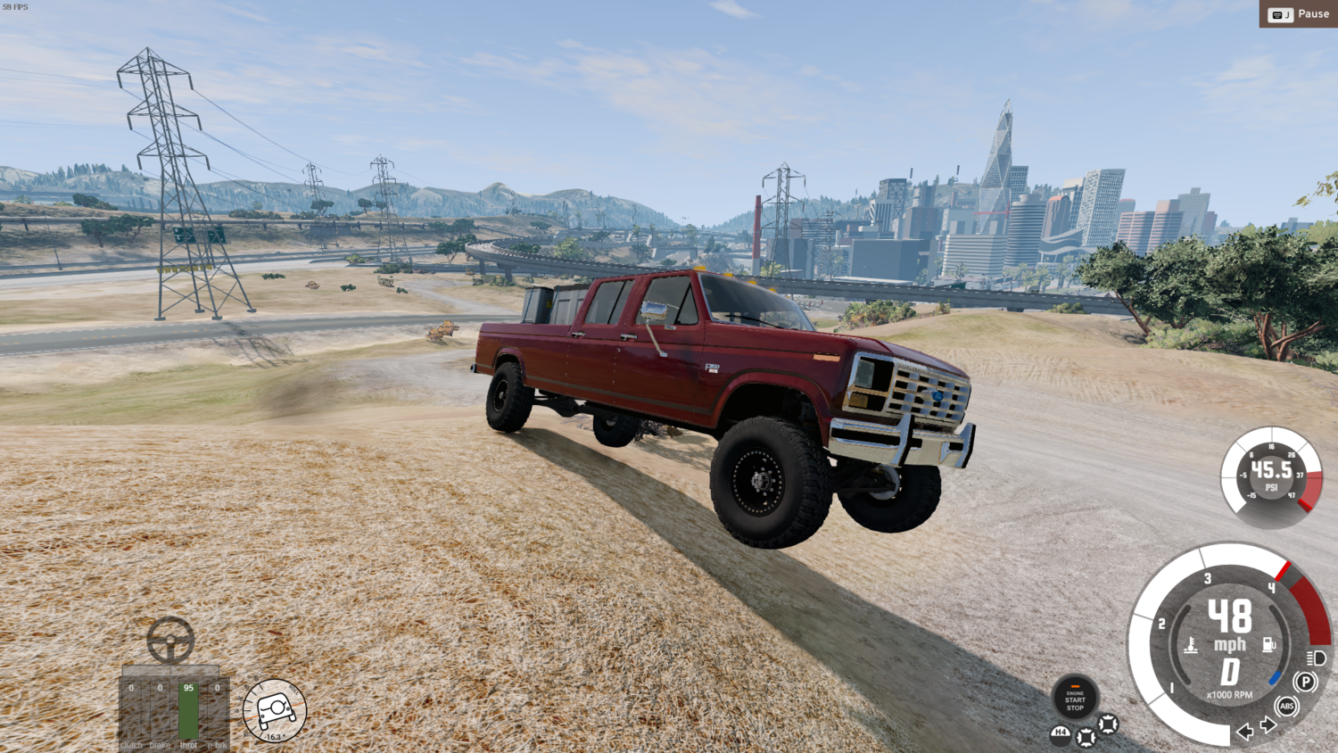 МОД Ford F350 SuperDuty 1986 v1.0 (0.36.x) ДЛЯ BEAMNG.DRIVE