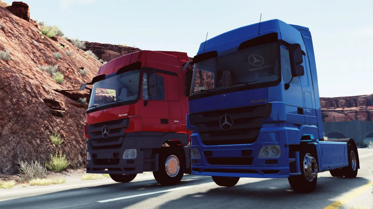 МОД Mercedes Benz MP3 BeamNG v1.0 (0.33.x) ДЛЯ BEAMNG.DRIVE