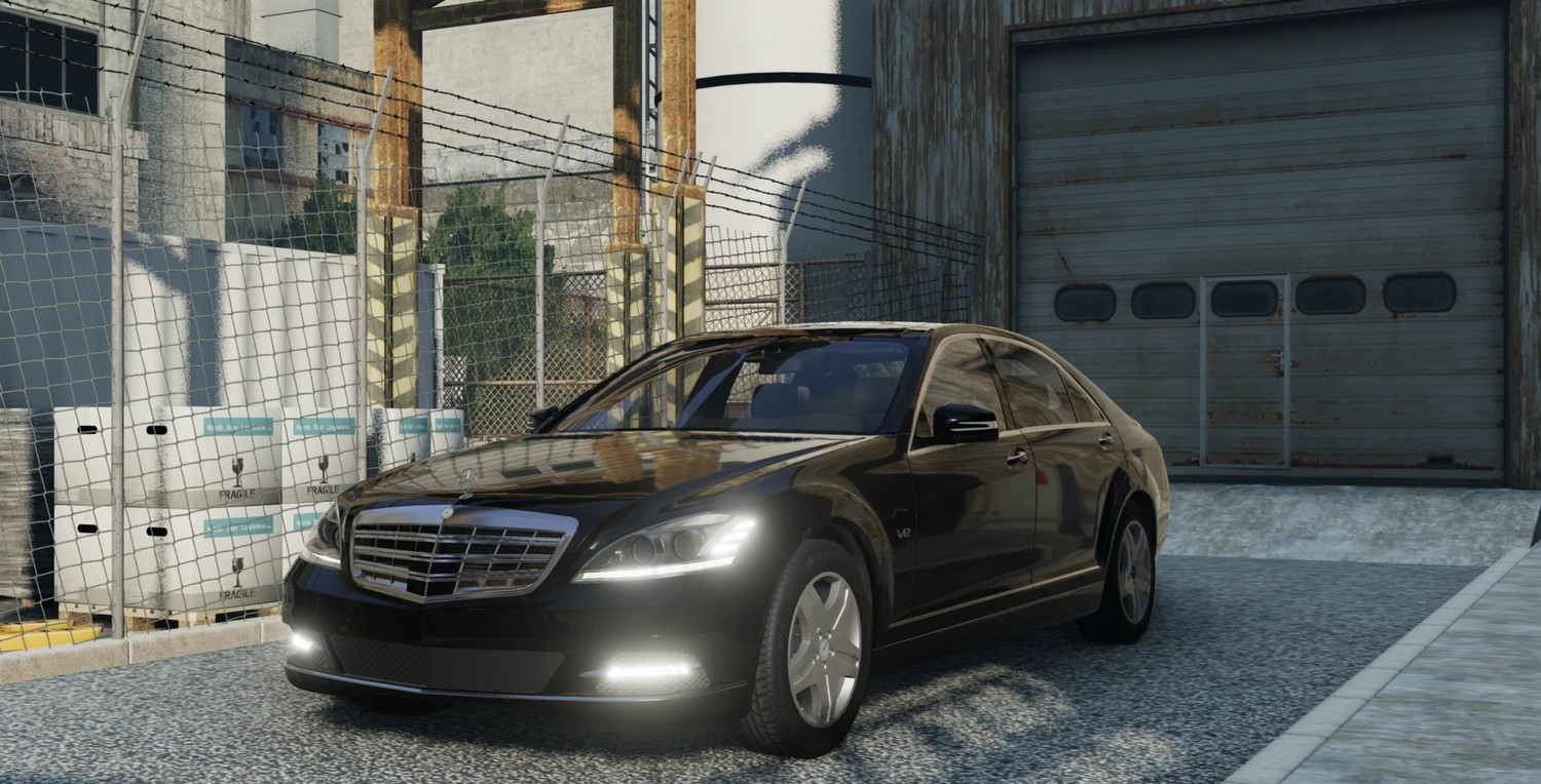 МОД Mercedes-Benz W221 AMG v4.1 (0.33.x) ДЛЯ BEAMNG.DRIVE